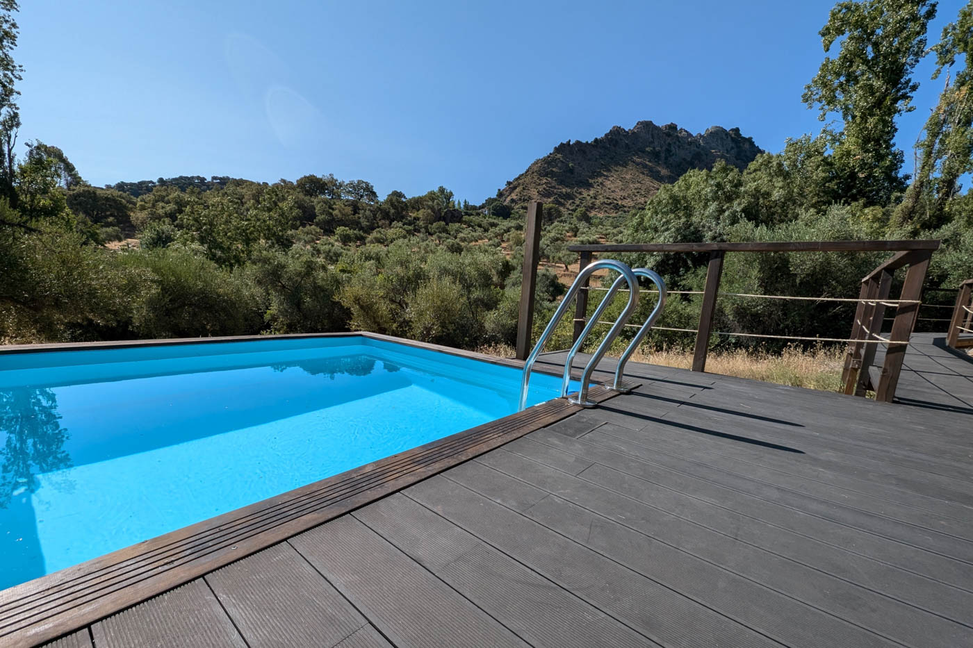 Since 2024, this property offers a small pool